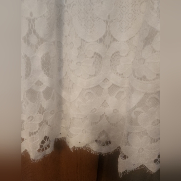 LOFT White Lace Dress - Picture 7 of 7
